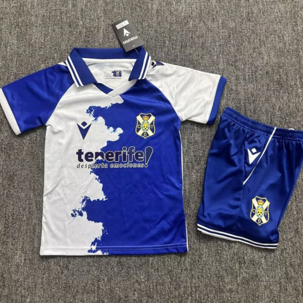 2026-27 CD Tenerife Home Kids Soccer Jersey
