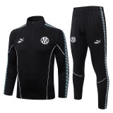 2026-27 Marseille Black Half Pull Tracksuit #B26107(半拉链)