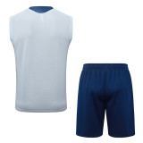2026-27 Man City Light blue Tank top and shorts suit #D26091