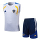 2026-27 Boca Juniors White Tank top and shorts suit #D26088