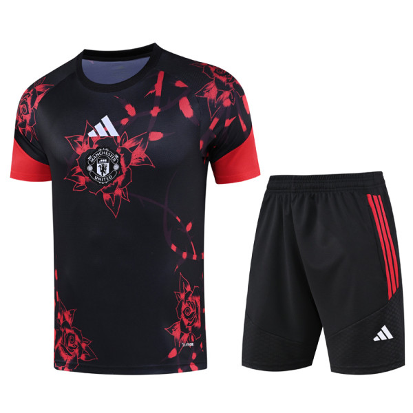 2026-27 Man Utd Black Training Short Suit
