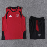 2026-27 Man Utd Red Tank top and shorts suit