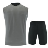 2026-27 Man City Grey Tank top and shorts suit