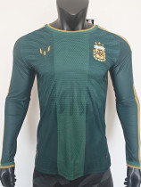 2026-27 Argentina Farewell Match Green Long Sleeve Player Version Soccer Jersey (长袖球员)