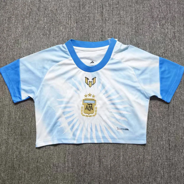 2026-27 Argentina Blue Women Cheerleader Shirt (女啦啦短袖)