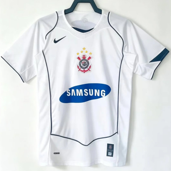 2005-2006 Corinthians Home Retro Soccer Jersey