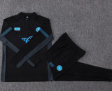 2026-27 Napoli Black Half Pull Tracksuit #B26114(半拉链)