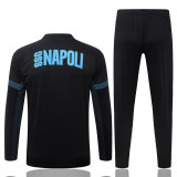 2026-27 Napoli Black Half Pull Tracksuit #B26114(半拉链)