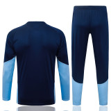 2026-27 Ajax Royal blue Half Pull Tracksuit #B26113(半拉链)