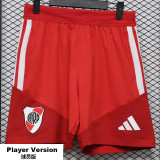 2026-27 River Plate Red Player Version Training Shorts Pants (球员短裤)