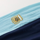 2026-27 Argentina Royal blue Windbreaker Suit (风衣套装)
