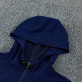 2026-27 PSG Royal blue Windbreaker Suit (Hoodie)(风衣套装)
