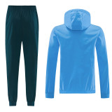2026-27 Napoli Fancy blue Windbreaker Suit (Hoodie)(风衣套装)