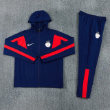 2026-27 PSG Royal blue Windbreaker Suit (Hoodie)(风衣套装)