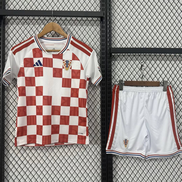 2026-27 Croatia AD Home Kids Soccer Jersey