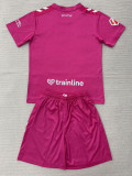 2026-27 Real Betis Pink Goalkeeper Kids Soccer Jersey