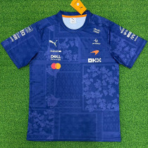 2026 McLaren Royal blue T-Shirts Racing Suit (Slim-fit style)圆领球员
