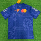 2026 McLaren Royal blue T-Shirts Racing Suit (Slim-fit style)圆领球员