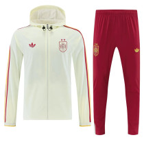 2026-27 Spain Khaki Windbreaker Suit (Hoodie)(风衣套装)