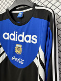 1994 Argentina Black blue Retro Hoody (无帽卫衣)
