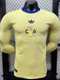 2026-27 Club America 110th Yellow Long Sleeve Player Version Soccer Jersey (长袖球员)
