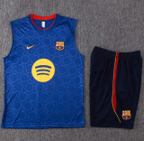 2026-27 BAR Fancy blue Tank top and shorts suit #D26095