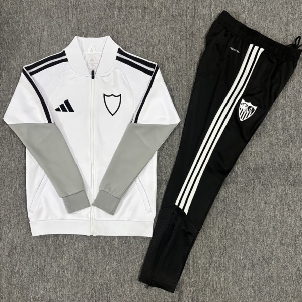2026-27 Sevilla White Jacket Tracksuit