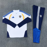 2026-27 Boca Juniors White Half Pull Tracksuit (半拉链)