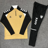 2026-27 Malaga Earth yellow Half Pull Tracksuit (Pants Have Pocket)(半拉链)