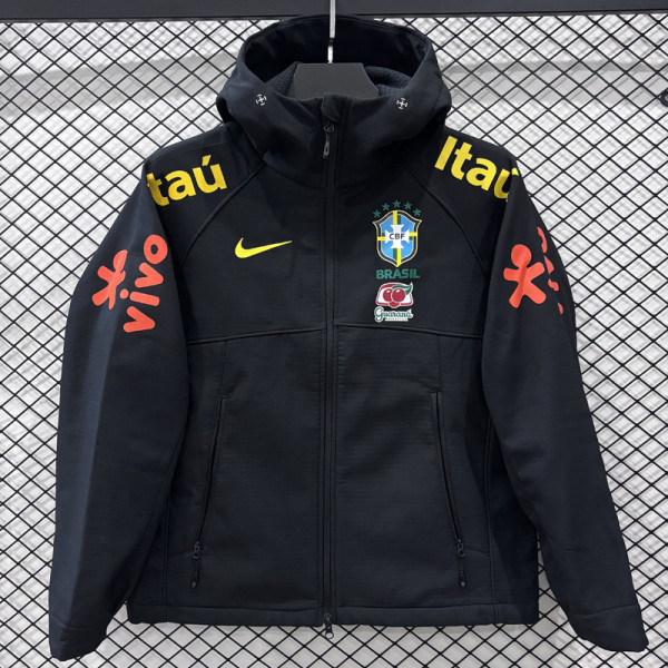 2026-27 Brazil Black Outdoor Jackets #K8815冲锋衣