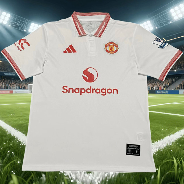 2026-27 Man Utd White Special Edition Polo Short Sleeve