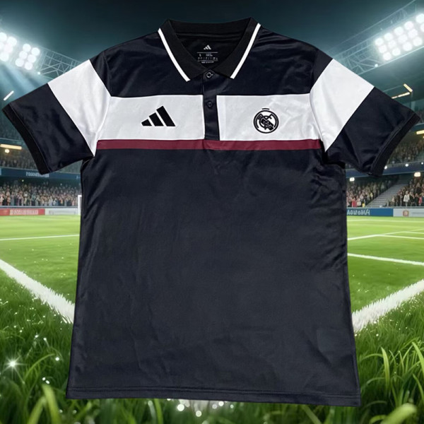 2026-27 RMA Black Polo Short Sleeve