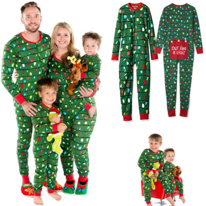 Christmas Loungewear Family Pajama Two Piece Set