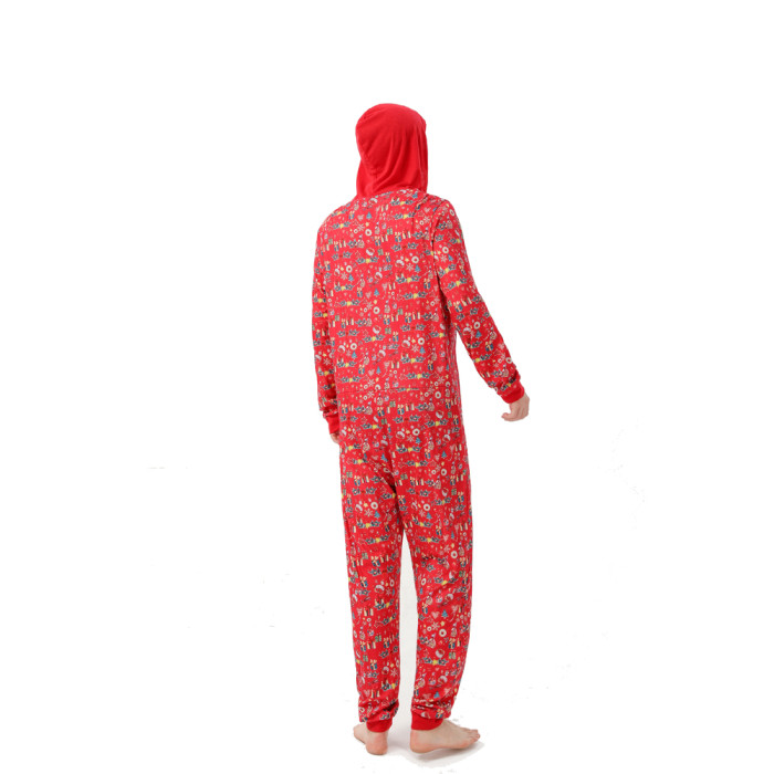 High-quality baby boys, girls, women's clothing, men's clothing, family one-piece Christmas pajamas