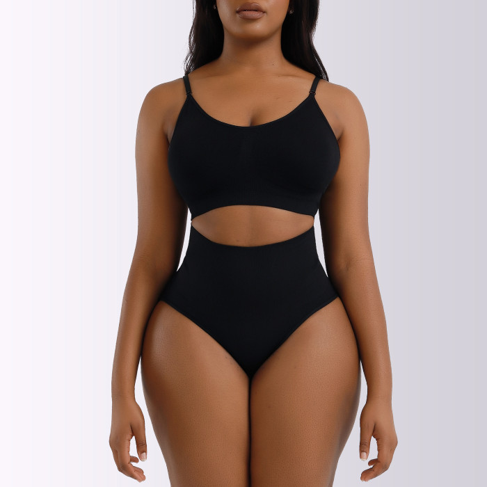 Seamless Camisole Sports Bra Tummy Control Butt Lift Shaper Shapewear Pants Two Piece Set