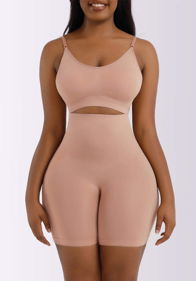 Seamless Camisole Sports Bra Tummy Control Butt Lift Shaper Shapewear Pants Two Piece Set