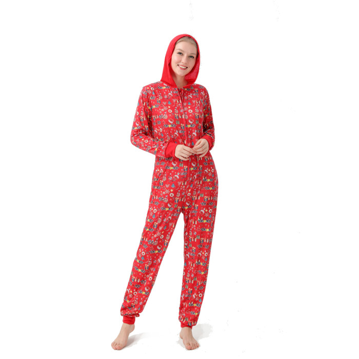 High-quality baby boys, girls, women's clothing, men's clothing, family one-piece Christmas pajamas
