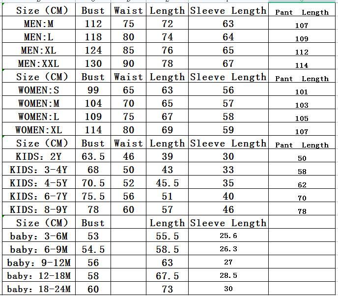 Family Pajamas Set Baby Boys Girls Women's Men's Christmas Sets