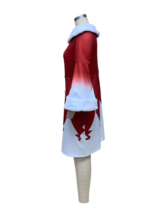 Christmas Women Long Sleeve Bodycon Dress