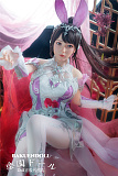 GE17Zヘッド ＆ 155cm C-cup シリコンドール waxdoll