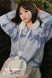 青柠ヘッド & 158cm C-cup  シリコン頭部+TPEボディロり系ラブドール ボディー材質など選択可能