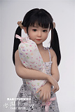 シリコンヘッド＆tpeボディ GB02ヘッド ＆ 110cm 平らボディ axbdoll  宣材写真がリアルメイク付き
