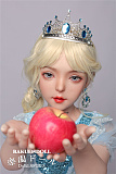 D4ヘッド & 130cm A-cup  シリコン頭部+TPEボディ ロり系ラブドール ボディー材質など選択可能