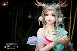 瑶儿ヘッド & 145cm D-cup シリコン頭部+TPEボディ 肌色＆眼球色＆メイク＆ウィッグ＆衣装は宣材写真と同じ