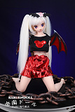 小恶魔ヘッド & 63cm フルシリコン製 肌色＆眼球色＆メイク＆ウィッグ＆衣装は宣材写真と同じ 小型で軽量化で収納しやい 使いやすい