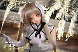 穹妹ヘッド & 145cm B-cup TPE製ラブドール 肌色＆眼球色＆メイク＆ウィッグ＆衣装は宣材写真と同じ