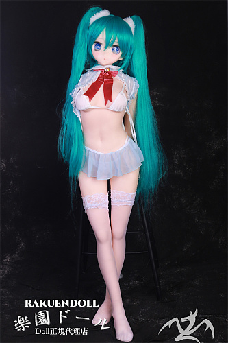 小音ヘッド & 145cm B-cup TPE製ラブドール 肌色＆眼球色＆メイク＆ウィッグ＆衣装は宣材写真と同じ