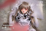穹妹ヘッド & 145cm B-cup TPE製ラブドール 肌色＆眼球色＆メイク＆ウィッグ＆衣装は宣材写真と同じ