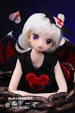 小恶魔ヘッド & 63cm フルシリコン製 肌色＆眼球色＆メイク＆ウィッグ＆衣装は宣材写真と同じ 小型で軽量化で収納しやい 使いやすい
