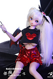 小恶魔ヘッド & 63cm フルシリコン製 肌色＆眼球色＆メイク＆ウィッグ＆衣装は宣材写真と同じ 小型で軽量化で収納しやい 使いやすい